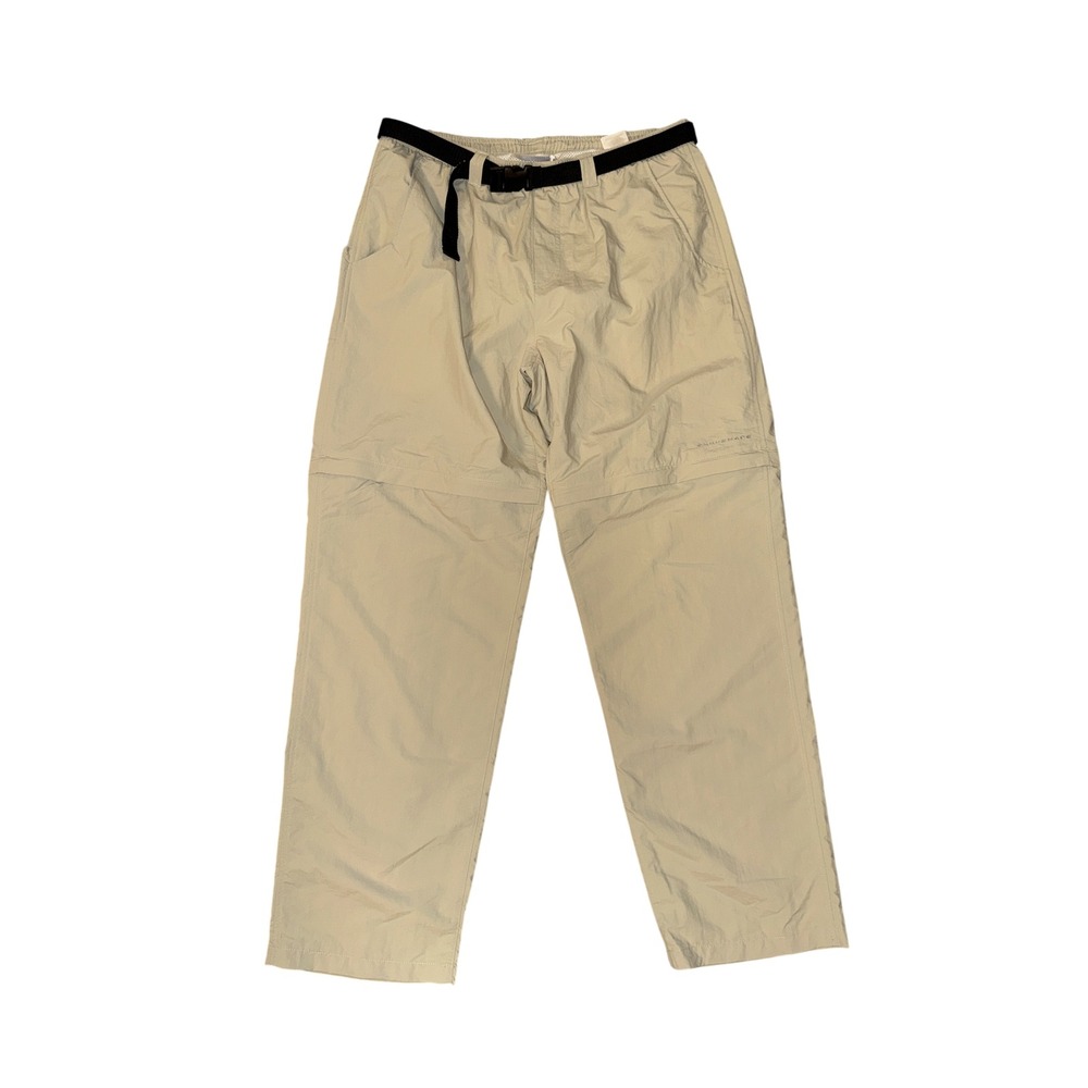 Columbia PFG Convertible Pants Mens L 32L Tan Good Zip Off Hiking Fishing Cargo